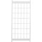 85-Inch White Vinyl Garden Trellis Wall Mount Lattice Panel for Climbing Plants and Vines